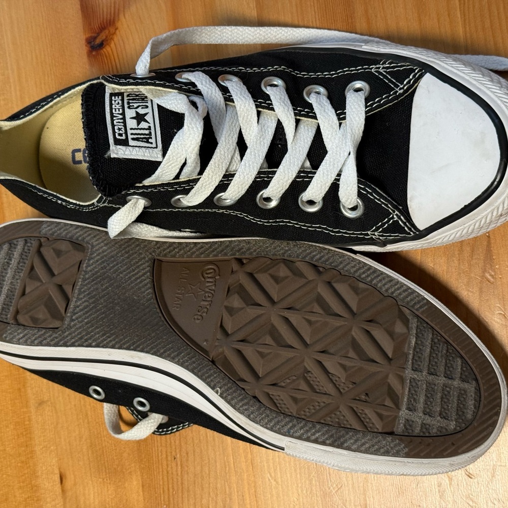 Converse  Black and White Sneakers - Picture 2 of 3